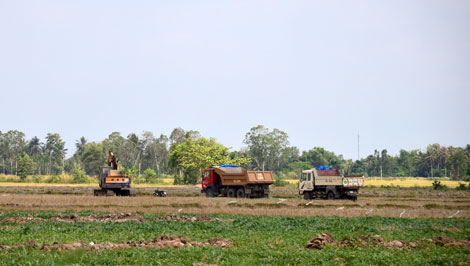 Báo động tình trạng “tùng xẻo” đất mặt ruộng ở Sóc Trăng