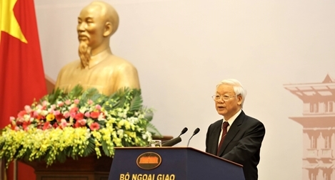 Tổng Bí thư Nguyễn Phú Trọng đặt ra 8 yêu cầu lớn đối với ngành Ngoại giao