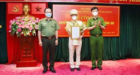 Công bố bổ nhiệm Phó Cục trưởng Cục Cảnh sát PCTP về môi trường