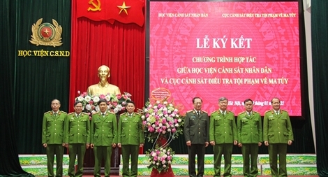 Học viện CSND và Cục CSĐT tội phạm về ma túy ký kết chương trình hợp tác 