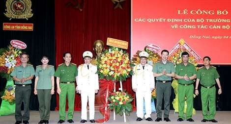 Công an tỉnh Đồng Nai có hai Phó Giám đốc mới